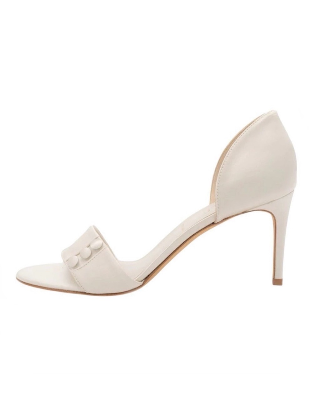 Something Bleu Womens Ciara Satin Light Champagne Romantic Bridal Pump Size 9